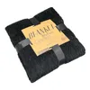 2x Plüsch Kuscheldecke aus Mikrofaser Schwarz und Weiß Produktbild-Vorschau 3
