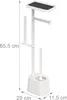 Relaxdays WC Garnitur, HBT: 65,5 x 29 x 11,5 cm, stehend, Produktbild-Vorschau 4