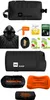 A collage of various survival and camping gear items, including a bag, poncho, hand warmers, sleeping bag, and inflatable pad. Produktbild-Vorschau