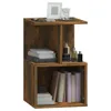 vidaXL Stolik nocny dąb wędzony 35x35x55 cm materiał Podgląd zdjęcia produktu 6