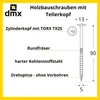 DMX - Tellerkopfschrauben 5x90 - Konstruktionsschrauben - Produktbild-Vorschau 2