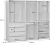A diagram showing the dimensions of a modular wardrobe set. Anteprima dell’immagine prodotto