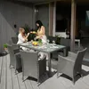 Two women are enjoying a meal at a table on a patio. Náhľad obrázku produktu