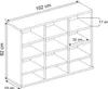 VCM my home Bücherregal Megosa Mini weiß 102,0 x 23,0 x Produktbild-Vorschau 4