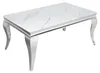 Mesa de centro de 100 cm, diseño de mármol y cristal, mesa Vista previa de la imagen del producto 1