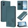 Kožené pouzdro pro Xiaomi Redmi 9A, motýlí ražbou, Náhled obrázku produktu 2