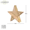 A wooden star decoration with dimensions indicated. Produktbild-Vorschau