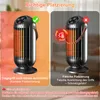Two images of a heater, one showing correct placement and the other incorrect placement with a warning symbol. Produktbild-Vorschau