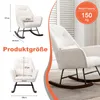 HomeMiYN Fauteuil lounge en lin synthétique, design Voir les images du produit 5