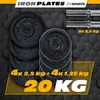 ScSPORTS® Kurzhanteln - 2er Set, 20 kg, 2 Produktbild-Vorschau 2