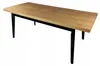 Czarny stół składany HAMILTON 80x120/160 LOFT Podgląd zdjęcia produktu 3