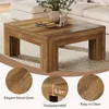 Tribesigns Table basse carrée, 100*100 cm table basse de Voir les images du produit 6