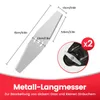 8 Stück Rasentrimmer Messer Metall Rasentrimmer Produktbild-Vorschau 3