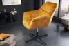 riess-ambiente Drehbarer Sessel PAPILLON senfgelb Samt Produktbild-Vorschau 4