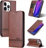 Leder Hülle für iPhone 15 Pro, Klapphüllen Brieftasche Produktbild-Vorschau 1