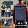 Wiltec Sacoche sac à dos étanche pour porte-bagages bleue – Voir les images du produit 6