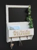 DanDiBo organizer da parete vintage in legno con ripiano Anteprima dell’immagine prodotto 5