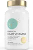 A white bottle of hair vitamins with a gold cap. Produktbild-Vorschau