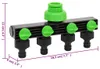 vidaXL 4-cestný kohútik zeleno-čierny 19,5x6x11 cm ABS & PP Náhľad obrázku produktu 5