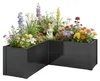 Outsunny Hochbeet L-förmig Blumenhochbeet Produktbild-Vorschau 1