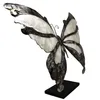 Decoratieve vlinder, zwart/wit, metalen figuur, decoratie Productafbeelding-voorbeeld 2