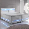 Juskys Boxspringbett Norfolk 180 x 200 cm – LED Produktbild-Vorschau 8