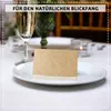 50 Tischkarten Blanko Kraftpapier, Rechteckig Braune DIY Produktbild-Vorschau 2