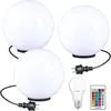 RGB Kugelleuchten Kugellampen 3er Set Ø 30cm Außenleuchte Produktbild-Vorschau 2