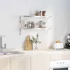 vidaXL Étagères murales 2 pcs. 75x23,5 cm argenté Acier Voir les images du produit 3