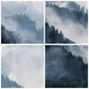 Gerahmtes Poster - Rahmen in heller Eiche - Berge Nebel Produktbild-Vorschau 9