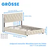 STILVORA Boxspringbett Polsterbett 140 x 200 cm Produktbild-Vorschau 7