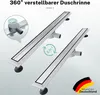 Caniveau de douche 90cm écoulement à 360° Drainage efficace Voir les images du produit 1