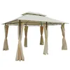 Outsunny Pavillon Gartenpavillon Partyzelt Gartenzelt Produktbild-Vorschau 1