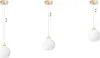 Eliza White Pendelleuchte Gold – 1 flammig E27 transparente Produktbild-Vorschau 7