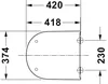 DURAVIT 0028390000 D-Code toiletzitting met automatische Productafbeelding-voorbeeld 9