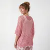 Häkel Shirt Damen Sommer Oberteil Lochstrick 40 42 44 46 Produktbild-Vorschau 6