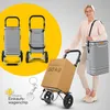 ELONEO Einkaufstrolley klappbar, Einkaufswagen mit Produktbild-Vorschau 9