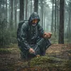 Regenponcho Damen Herren, Regenmantel Wasserdicht aus EVA, Produktbild-Vorschau 9