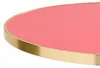 Runde weiße Tischplatte mit Goldrand 60 cm himbeere/gold - Produktbild-Vorschau 4