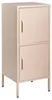 BELIANI Hoher Aktenschrank Beige Stahl 40x40x102 cm mit 2 Produktbild-Vorschau 1