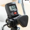 Close-up of a digital display and part of a handlebar on a fitness device. Produktbild-Vorschau