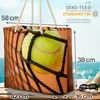 VOID Tennis Tennisball Netz Strandtasche Shopper 58x38x16cm Produktbild-Vorschau 2