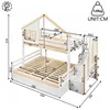 Stapelbed 90x200/140x200 cm met hydraulische opbergruimte, Productafbeelding-voorbeeld 5