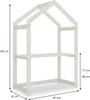 A diagram of a white wooden children's desk with dimensions indicated. Produktbild-Vorschau
