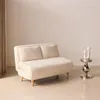 sweeek - 2-Sitzer Schlafsofa mit Bouclé-Bezug - Creme Produktbild-Vorschau 4