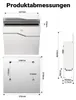 Wiltec Designer Briefkasten V19 Edelstahl 370 x 102 x 370 Produktbild-Vorschau 3