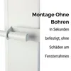 Mini Teleskopstange Weiß 75 - 125 cm Klemmstange Ohne Produktbild-Vorschau 3