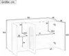 okwish Schwarzes Sideboard Wohnzimmerschränke mit Produktbild-Vorschau 6