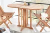 Massiver Balkontisch EMPIRE TEAK 120cm Teakholz Produktbild-Vorschau 2