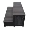 Stufen im Rattan Design - Randmöblierung für eckige Produktbild-Vorschau 3